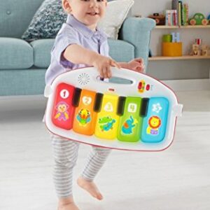 Fisher-Price Baby Gym & Activity Mat, Deluxe Kick & Play Piano Gym with Musical Toys, Lights & Smart Stages Learning