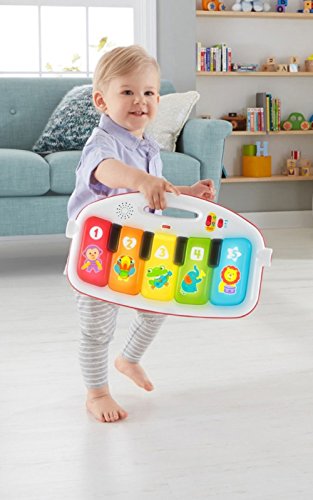 Fisher-Price Baby Gym & Activity Mat, Deluxe Kick & Play Piano Gym with Musical Toys, Lights & Smart Stages Learning