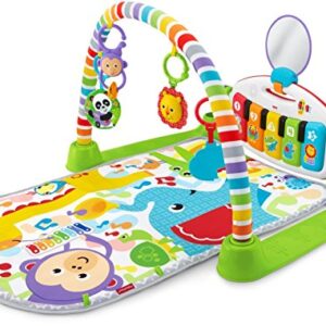 Fisher-Price Baby Gym & Activity Mat, Deluxe Kick & Play Piano Gym with Musical Toys, Lights & Smart Stages Learning