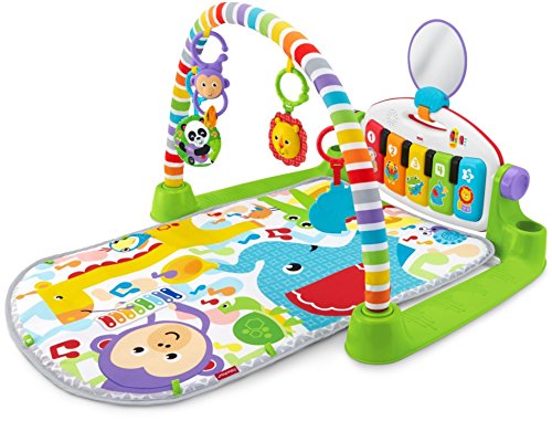 Fisher-Price Baby Gym & Activity Mat, Deluxe Kick & Play Piano Gym with Musical Toys, Lights & Smart Stages Learning