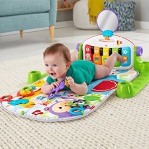 Fisher-Price Baby Gym & Activity Mat, Deluxe Kick & Play Piano Gym with Musical Toys, Lights & Smart Stages Learning