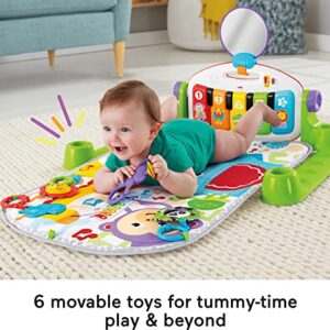 Fisher-Price Baby Gym & Activity Mat, Deluxe Kick & Play Piano Gym with Musical Toys, Lights & Smart Stages Learning