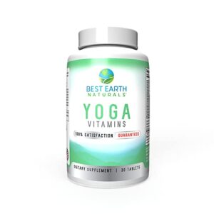 best earth naturals yoga vitamins – flexibility supplement to help increase movement, flexibility, stretching, mobility, joint stiffness and more