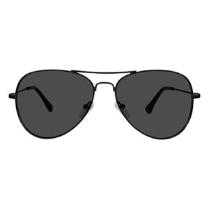 eyebuydirect aviator sunglasses for women and men, scratch-resistant sunglasses for women and men with uv protection, non-polarized, good vibrations – large