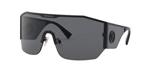 versace man sunglasses black frame, dark grey lenses, 0mm