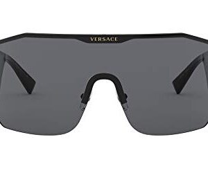 Versace Man Sunglasses Black Frame, Dark Grey Lenses, 0MM