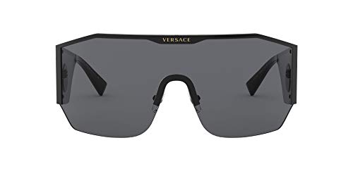 Versace Man Sunglasses Black Frame, Dark Grey Lenses, 0MM