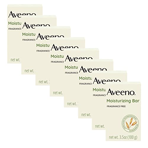 Aveeno Gentle Moisturizing Face Cleansing Bar, Daily Facial Cleanser Bar with Nourishing Oat for Dry Skin, Gently Cleanses & Soothes Skin, Non-Comedogenic & Fragrance-Free, 3.5 oz