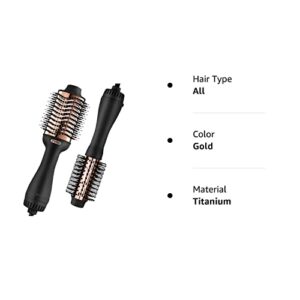 Hair Dryer Brush - TYMO Ionic Blow Dryer Brush & Volumizer, Professional One-Step Hot Air Brush with Enhanced Titanium Barrel, Hair Dryer And Styler in One