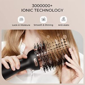 Hair Dryer Brush - TYMO Ionic Blow Dryer Brush & Volumizer, Professional One-Step Hot Air Brush with Enhanced Titanium Barrel, Hair Dryer And Styler in One