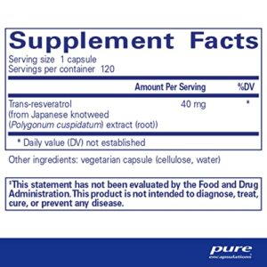 Pure Encapsulations Resveratrol | Supplement to Support Cardiovascular, Cognitive, and Cellular Health* | 120 Capsules