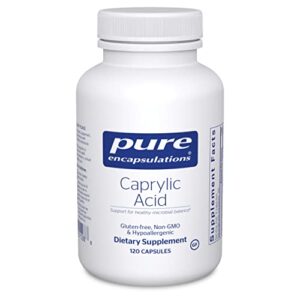 pure encapsulations caprylic acid | supplement for gut and digestive health, gi balance, gastrointestinal support, and intestinal health* | 120 capsules
