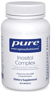 pure encapsulations inositol complex | supplement to support energy, healthy metabolism, and ovarian function* | 60 capsules