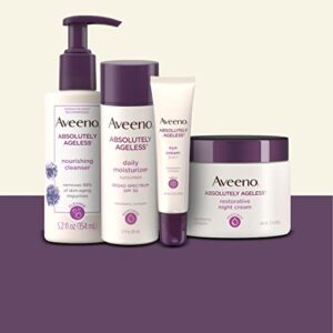 Aveeno Absolutely Ageless Daily Facial Moisturizer with Broad Spectrum SPF 30 Sunscreen, Antioxidant-Rich Blackberry Complex, Vitamins C & E, Hypoallergenic, Non-Comedogenic & Oil-Free, 1.7 fl. Oz