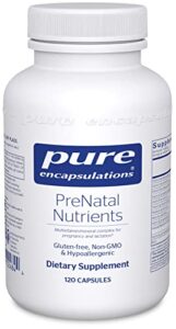 pure encapsulations prenatal nutrients | multivitamin supplement to support pregnancy, lactation, and maternal/fetal health* | 120 capsules