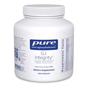 pure encapsulations g.i. integrity | enhanced support for gastrointestinal integrity and function | 240 capsules