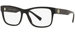 versace ve3266 eyeglass frames gb1-55 – black ve3266-gb1-55