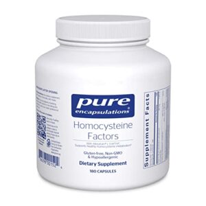 pure encapsulations homocysteine factors | supplement to support normal homocysteine levels and cardiovascular health* | 180 capsules