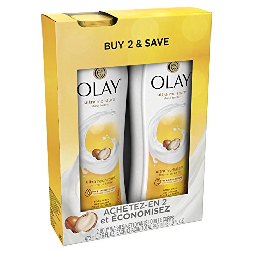 Body Wash for Women by Olay, Body Wash with Shea Butter - 16 Fl Oz- (Pack of 2)