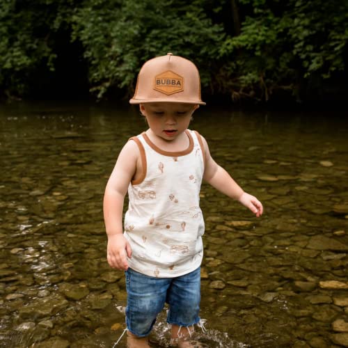 Toddler Hat - Toddler Boy Easter Outfit - Toddler Boy Snap Back - Toddler Baseball Hat - Baby Bubba Trucker Cap - Infant Newborn Youth Flat Brim Patch Sun Hat for Summer Winter - by Knuckleheads