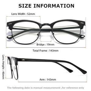 kimorn Blue Light Blocking Glasses Semi Rimless Eyewear For Women Men Blue Ray Filter Lens KS052