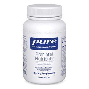 pure encapsulations prenatal nutrients | multivitamin supplement to support pregnancy, lactation, and maternal health* | 60 capsules