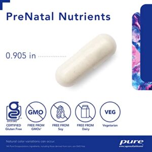 Pure Encapsulations PreNatal Nutrients | Multivitamin Supplement to Support Pregnancy, Lactation, and Maternal Health* | 60 Capsules