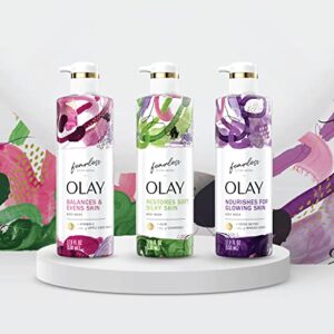 Olay Fearless Artist Series Skin Balancing Body Wash with Vitamin C and Notes of Apple Cider Vinegar 20 oz (Pack of 4)