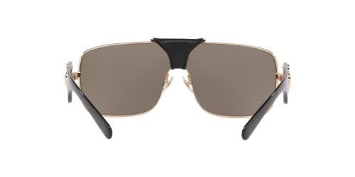 Versace VE 2207Q 1002/5 Gold Metal Square Sunglasses Gold Mirror Lens