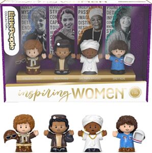 fisher-price little people collector inspiring women, special edition figure set featuring 4 trailblazing women from american history