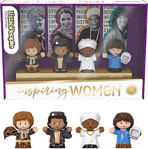 Fisher-Price Little People Collector Inspiring Women, Special Edition Figure Set Featuring 4 trailblazing Women from American History