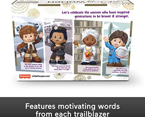 Fisher-Price Little People Collector Inspiring Women, Special Edition Figure Set Featuring 4 trailblazing Women from American History