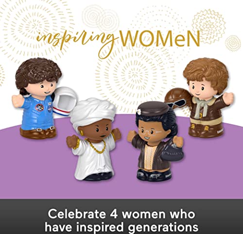 Fisher-Price Little People Collector Inspiring Women, Special Edition Figure Set Featuring 4 trailblazing Women from American History
