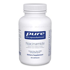 pure encapsulations niacinamide | vitamin b3 supplement to support energy metabolism, joint mobility, and metabolic function* | 90 capsules