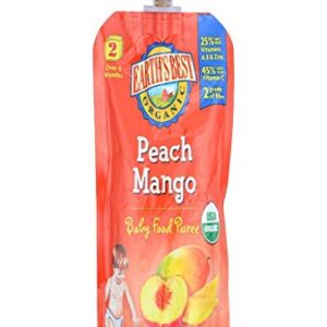 Earth's Best Organic Peach Mango Baby Food Puree, 4 oz