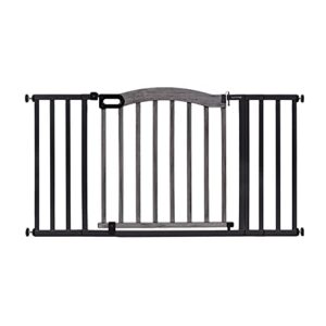 Summer Infant Summer Decorative Wood & Metal Safety Baby Gate, Fits Openings 36" to 60" Wide, Taupe Wood & Metal Finish, for Doorways, 32" Tall Walk-Through Baby & Pet Gate, Gray, One Size