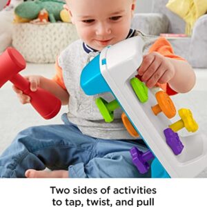 Fisher-Price Toddler Toy Tap & Turn Bench Pretend Tools 2-Sided Construction Set For Ages 1+ Years