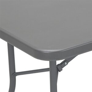 COSCO 6 ft. Fold-in-Half Banquet Table w/Handle, Gray