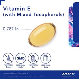 Pure Encapsulations Vitamin E (with Mixed Tocopherols) | Antioxidant Supplement to Support Cellular Respiration and Cardiovascular Health* | 90 Softgel Capsules