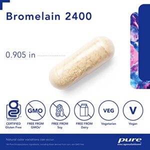 Pure Encapsulations Bromelain 2400 | 500 mg Supplement for Immune and Digestive Support, Enzymes, Joints, Muscle Recovery, and Bone Health* | 60 Capsules