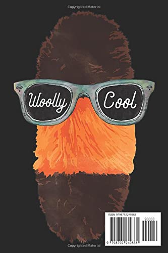 Woolly Cool Notebook: - 6 x 9 inches with 110 pages