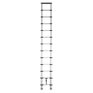 COSCO SmartClose Telescoping Aluminum Ladder with top Cap (300-lb Capacity, 12.5 ft. Ladder with 16 Ft. Max Reach)