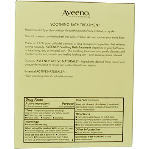 Aveeno Aveeno Active Naturals Soothing Bath Treatment Packets, 8 each (Pack of 3)