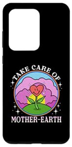 galaxy s20 ultra beautiful mother earth heart flower case