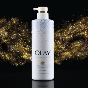 Olay Exfoliating & Hydrating Body Wash With Deep Sea Minerals Coconut Water and Vitamin B3 20 fl oz (Pack of 4)