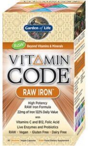 garden of life vitamin code raw iron