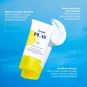 Supergoop! PLAY Everyday Lotion SPF 50-2.4 fl oz - Broad Spectrum Body & Face Sunscreen for Sensitive Skin - Great for Active Days - Fast Absorbing, Water & Sweat Resistant - Reef Friendly