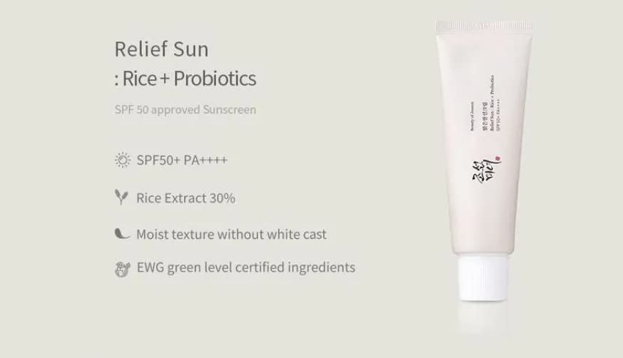 BEAUTY OF JOSEON - Relief Sun : Rice + Probiotics Set SPF50+ PA++++ (2 packs) - 50ml*2