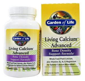 garden of life living calcium advanced, 120 vegetarian caplets