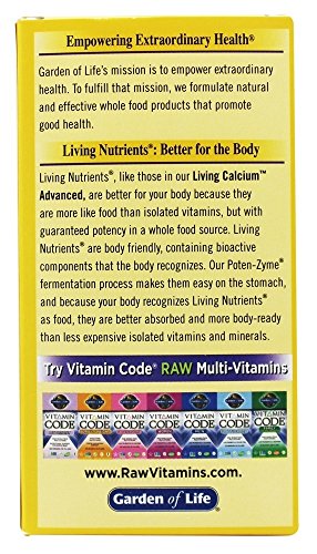 Garden of Life Living Calcium Advanced, 120 Vegetarian Caplets